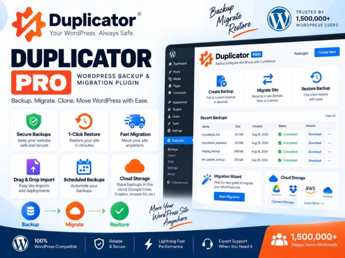 Duplicator Pro (Migration and Backup )